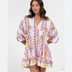Label Of Love Wavey Stripes Beach Cover Up Dress Size medium